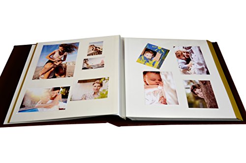 Zoview Self-Adhesive Photo Album, Dust-Free, Glue Free And Waterproof Scrapbook Album, Family Album, Leather Cover,Hand Made Diy Albums Holds 3X5, 4X6, 5X7, 6X8,8X10 Photos, A52045 (Coffee, Large) #TOP3