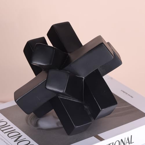 Estatua nudo geométrica negra para decoración de mesa miniatura 5