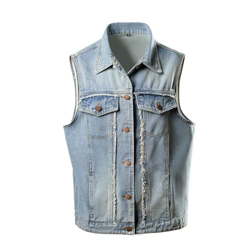 Chaleco vaquero hombre talla grande XXXXL que soluciona la falta de espacio y calor
