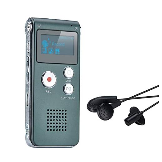 Digitales Diktiergerät,COVVY 8GB Audio Aufnahmegerät,Digitaler Voice Recorder mit Spracherkennung für Interview,Vorlesung,Unterricht,Meeting und Vorträge
