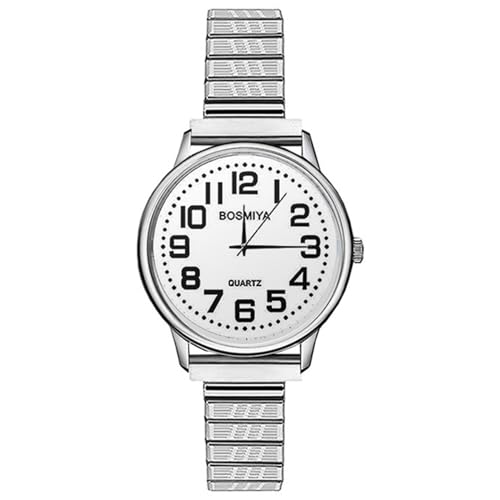 Montre à bracelet élastique OIDEA pour femme avec grand cadran lisible et mouvement à quartz