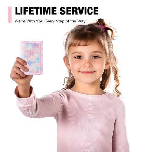 Image of Kids Wallet - Pink Zipper Wallet for Little Girls & Teens, Novelty Coin Pocket
