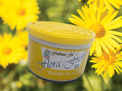 Car Air Freshener Gel | Flora Fresh Premium Car Freshener Gel | Fragrance: Exotica 75gms Pack of 1 (Lemon)