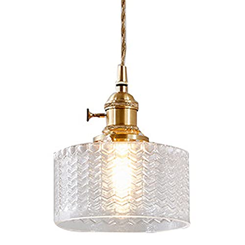 Suspension japonaise e27 luminaire suspendu en verre réglable pour table de bar