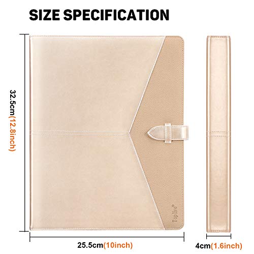 Toplive - Cartella portadocumenti A4 con 4 anelli