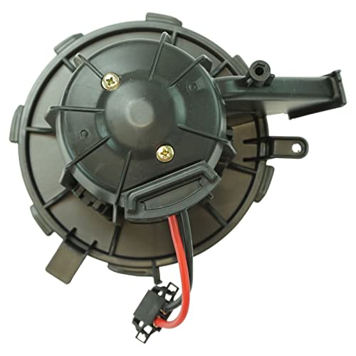 Image of TRQ HVAC Blower Heater Motor Assembly w /Wheel for Audi A4 A5 Q5 S4 S5