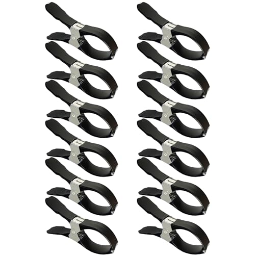 Genérico Bridas para Cubiertas De Piscina,12 Piezas Empuñadura Antideslizante Acero Inoxidable - Fijación Antiviento Segura - para Exterior Playa Jardín Patio Terraza Invierno Muebles