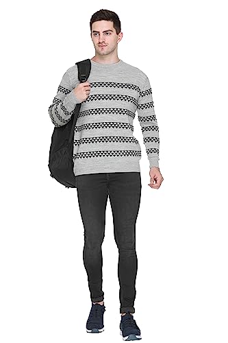 Image of GODFREY Full Sleeve Woolen Sweater for Man Winter Wear - Round Neck Pullover Regular Fit