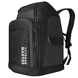 OutdoorMaster 50L Ski Boot Bag, Ski and Snowboard Boots Travel Backpack with separate compartments for Helmet, Ski Shoes, Goggles, Gloves, and Accessories, Splash proof Exterior & Bottom