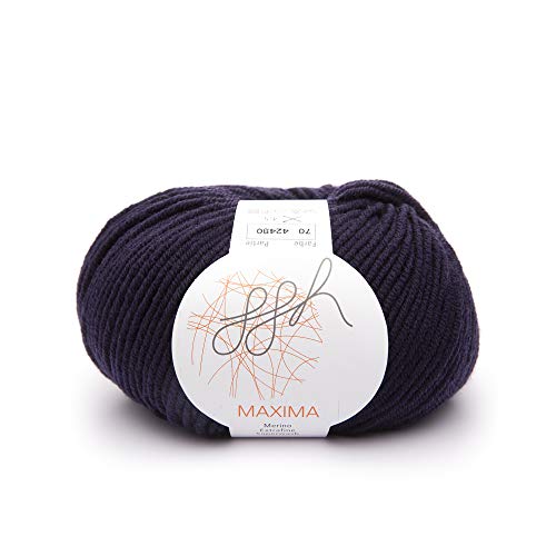 ggh Maxima Merinowolle Superwash 110m/50g Dunkelviolett – Bild 2