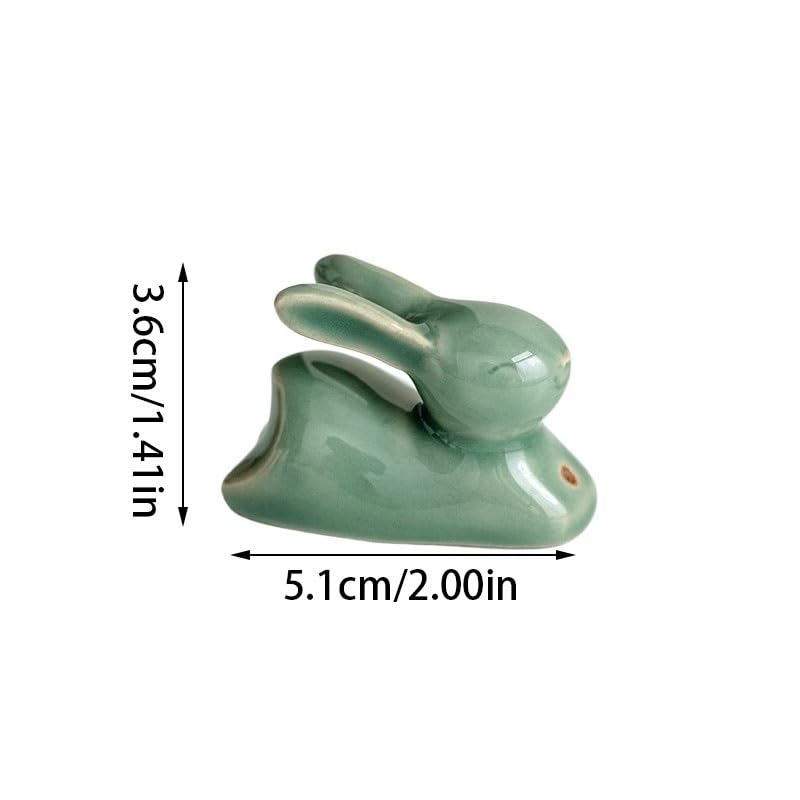 Porta incenso Celadon Buddha Porta incenso in ceramica per tè ornamenti per animali domestici bruciatore per aromaterapia moderna decorazione da scrivania decorazione spa