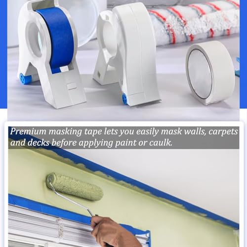 lmoikesz Klebeband Werkzeug Applikator, scharfer Klebebandschneider für die Dekoration, Heimdekoration, Klebeband Schneidwerkzeug, ABS (mit Klebeband (Orange))