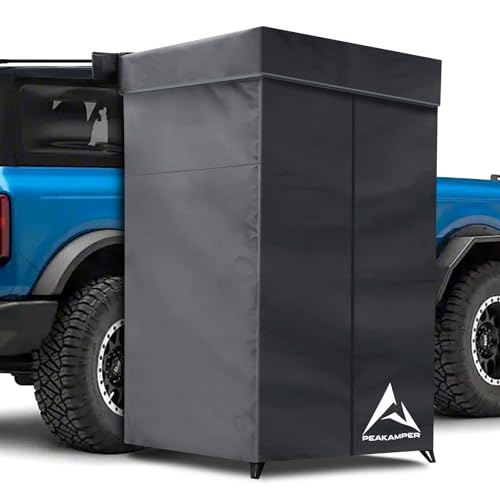 Peakamper Shower Awning Tent with Roof 3ft x 3ft, Vehicle...