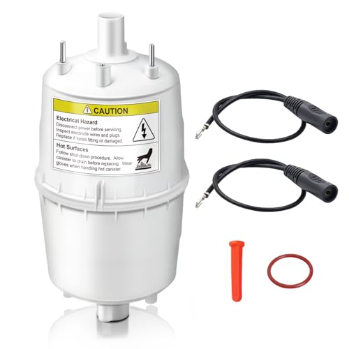 Image of 5768 Steam Humidifier Canister with 4978 Whole House Steam Electrode Cord Maintenance Kit for AprilAire Steam Humidifier Models 800,801,865,866 with 4004 In-line Strainer and O-Ring