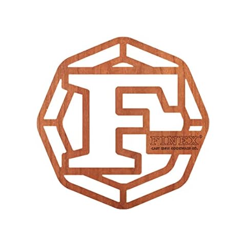 FINEX 8" Laser Cut Cherry Wood Trivet, Crafted in the USA Cover
