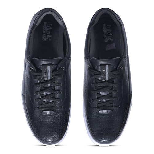 Image of Woodland Men Black Casual Sneaker