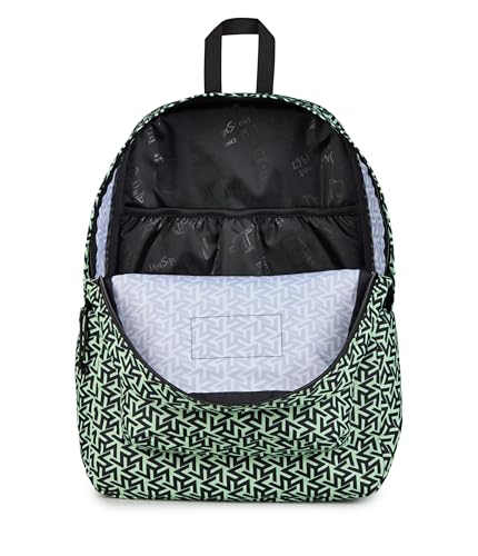 Image of JanSport SuperBreak Plus Backpack with Padded 15-inch Laptop Sleeve and Integrated Bottle Pocket - Spacious and Durable Daypack for Work and Travel, Team Colors Bratty /Black /Black