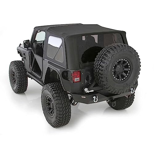 Smittybilt 9075235 Black Diamond Replacement Top with Tinted Side Windows for Jeep JK 2-Door