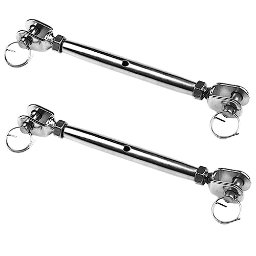 PartyKindom 2 piezas Tensor para cable de acero inoxidable para cable de alambre miniatura 1