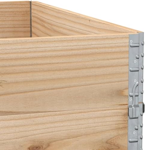 Jardinière bois anti-stagnation bac 100x100 cm pliable pour protéger vos plantes - 7