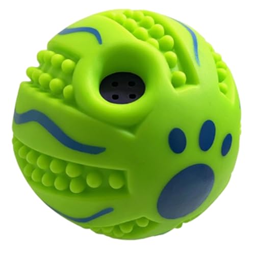 SurPse Interactive Dog Toy Giggle Ball for Dogs Chew-Resistant Moving Dog Toy for Boredom Relief and Teeth Cleaning Eco-Friendly Pet Play Ball