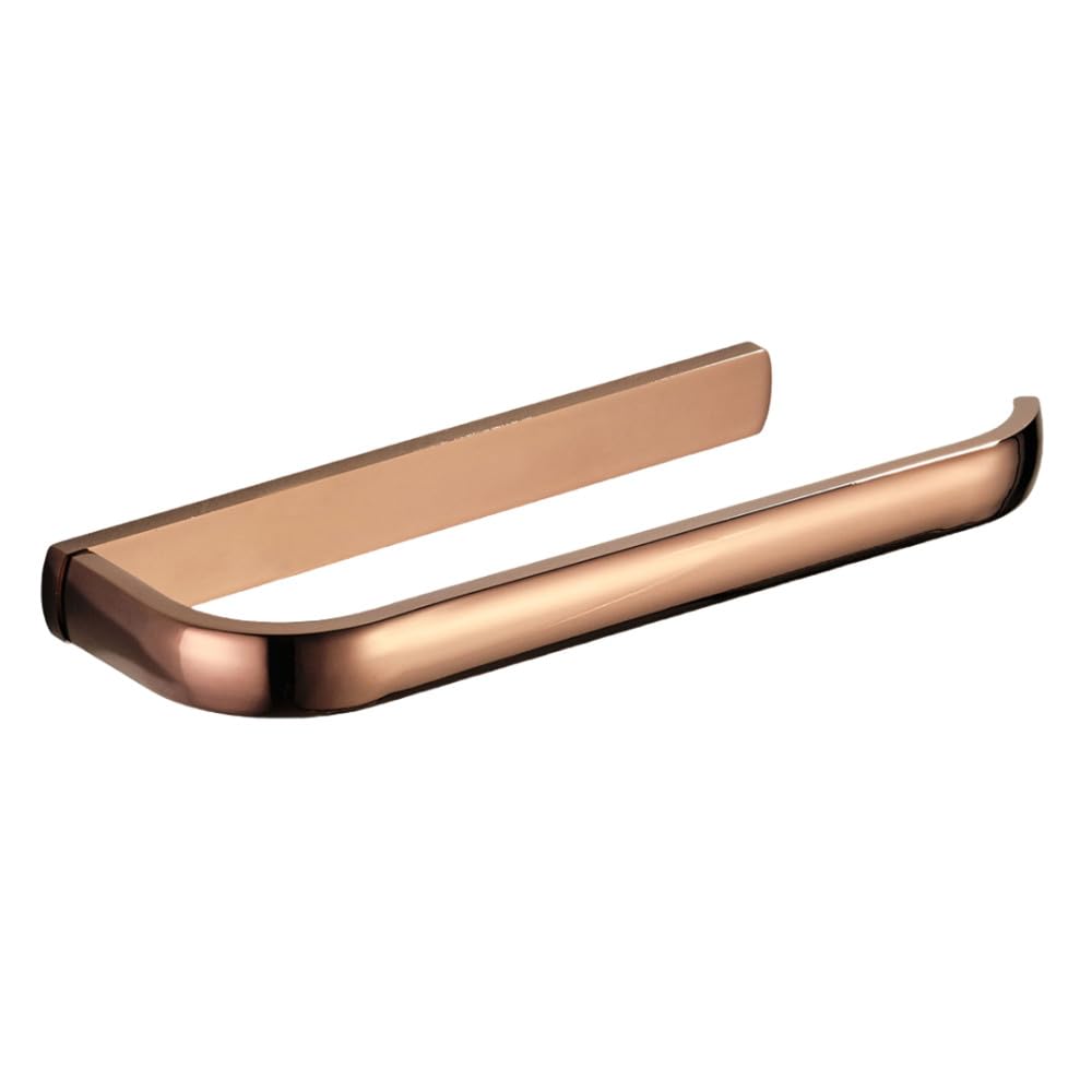 Porte-brosse de toilette or rose et porte-papier pour ranger la pièce