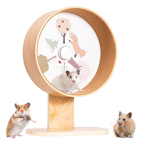 Roue pour hamster silencieuse en bois résistant et étanche - 7