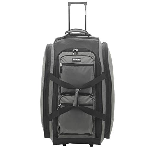 Wrangler Rolling Duffel, Charcoal Grey, 30
