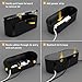 D-Line Cable Management Box, Power Strip Holder, Floor Outlet Hiders, Desk Cord Organizer, Cover TV Wires, Wire Storage, Extension Hider, Office Concealer for Cords, Baby Proof Cables - Large, Black