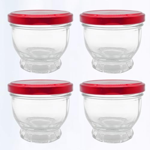 Vasos de vidrio para yogur ideales para organizar mesas de postre en fiestas 7