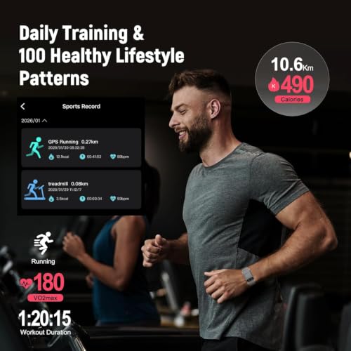 Screenless Activity & Fitness Trackers, Health Tracker with Heart Rate and Sleep Tracking, Works with iOS and Android - Black - Image 3