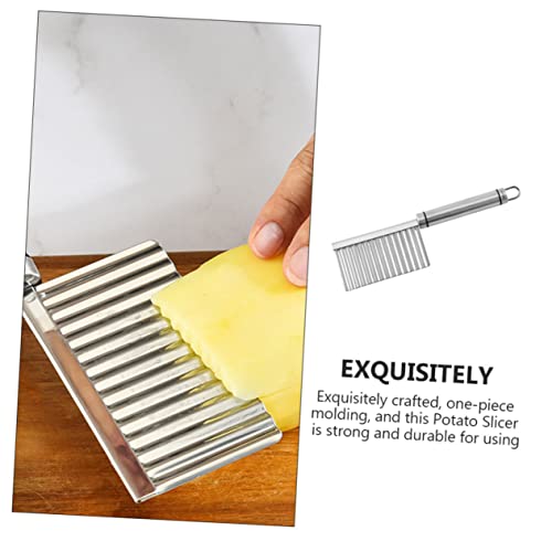 Cortador Ondulado para Papas de Acero Inoxidable Alipis miniatura 4