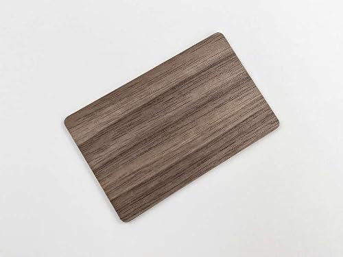 OUTLETISSIMO® 10 Stück NTAG216 NFC-Karten Holz Nussbaum ISO projizierbar Hotel