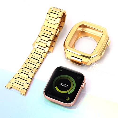 Boîtier métal Apple Watch 44mm avec ensemble de bracelets en acier - 5
