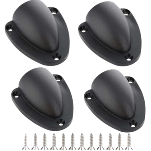 hobbyhub 4pcs Marine Wire Cable Vent Cover, Black Nylon 2-1/2