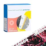 Lochverstärker Selbstklebend,Verstärkungsringe Lochverstärker,15 mm Aufkleber Papier,Ringlochverstärker für Lose Blätter,Aufkleber Etiketten Reißfest (8Stück,2000)