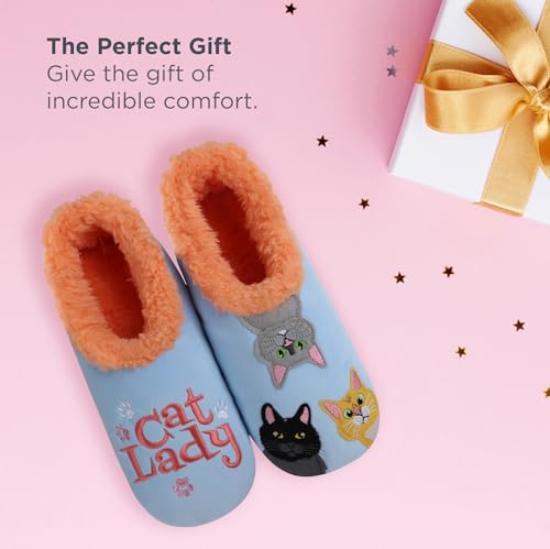 Image of Snoozies Pairable Slipper Socks - Funny House Slippers for Women, Non-Slip Fuzzy Slipper Socks