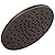 Delta Faucet Single-Spray Raincan Shower Head, Oil Rubbed Bronze Shower Head, Rainfall Shower Head, Round Shower Head, 1.75 GPM Flow Rate, Water Saving Shower Head, Venetian Bronze 52158-RB