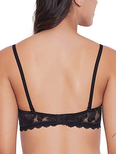 Image of Clovia Women's Polyamide Padded Non-Wired Full Cup Dot Print T-Shirt Bra