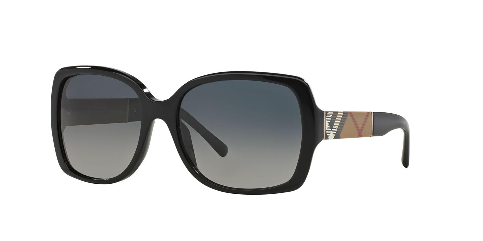 BNIB BURBERRY SUNGLASSES ITALY BE4160 3433T3 BLACK/POLAR GREY GRAD 58[]17 135 3P