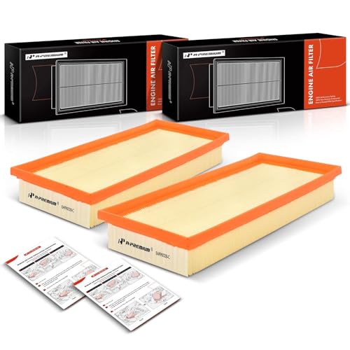 A-Premium 2-PC Engine Air Filter Compatible with Mercedes-Benz S550 2012-2017, SL550 2013-2020, CLS550, E550, GL450, GL550, GLS550, G63 AMG, GLE63 AMG, S63 AMG, & More