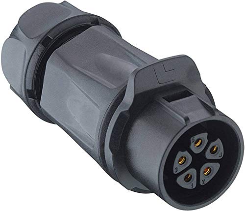 Connecteur rond femelle droit Lumberg 0262 05 à 5 pôles pour circuit électronique