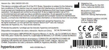 Miniatura 6 de Hyperice Venom Go - Calor avanzado y vibración portátil - Venom Go Pack incluye Venom Go Pod - Estuche y almohadillas de repuesto
