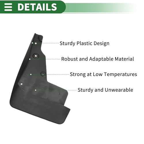 Image of Mud Flaps Splash Guards Mud Guards for Lexus LX570 2016-2022 W /Mount Accessories