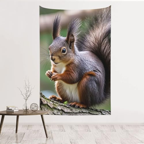 Tapisserie murale écureuil GJHKSSVB 152x101 cm en velours