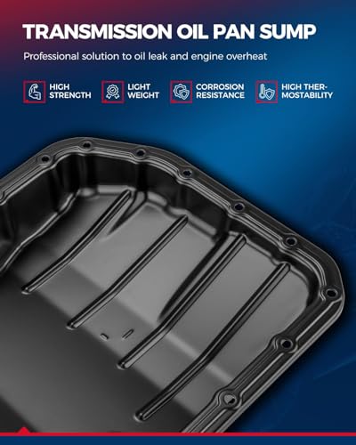 Image of KAX 265-833 Transmission Oil Pan Replacement for 62TE 6-Speed Automatic Transmission, Chrysler Pacifica, 200, Sebring, Town Country, Dodge Avenger, Journey, Grand Caravan