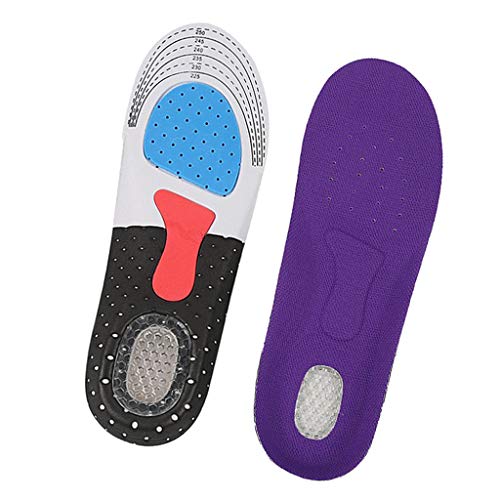 JOLUCE 足底筋膜炎フラットフィートヒールスパーズ足の痛みスポーツインソール - 紫