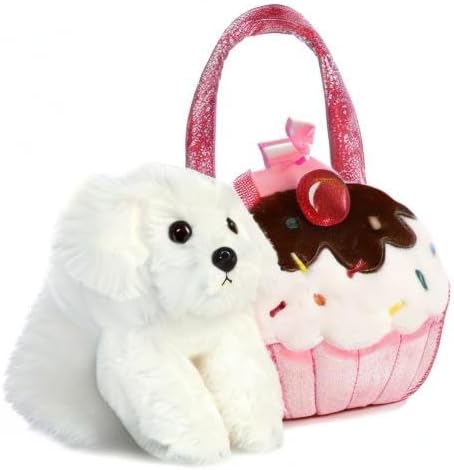 Aurora® Fashionable Fancy Pals™ Sweets Puppy Stuffed Animal - Plush with Stylish Purse for Dress Up Fun - Perfect for Kids 3+ Years, Costumes, and Birthdays - Multicolor 6.5 Inches - Image 4