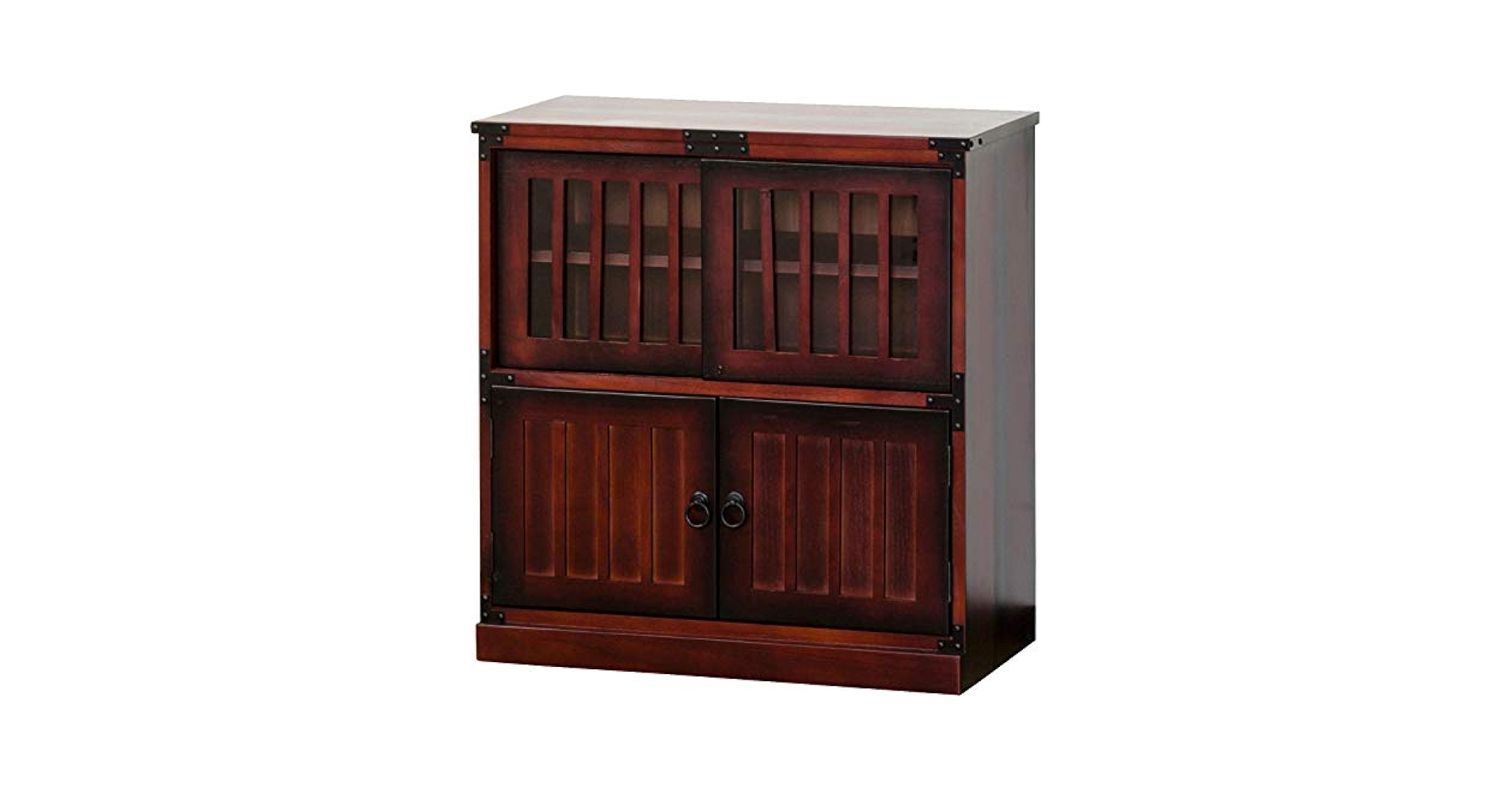 Amazon.co.jp: 水屋 水屋箪笥 茶道具収納 箪笥 タンス 民芸調