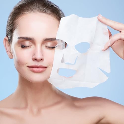 Sheet Face Mask, 5pcs Fruit Extract Face Mask Set, Hydrating Face Mask Improves Dull and Tired Skin Face Care Nourishing Face Masks Skincare Sets for Women (5 Pack) - Image 5